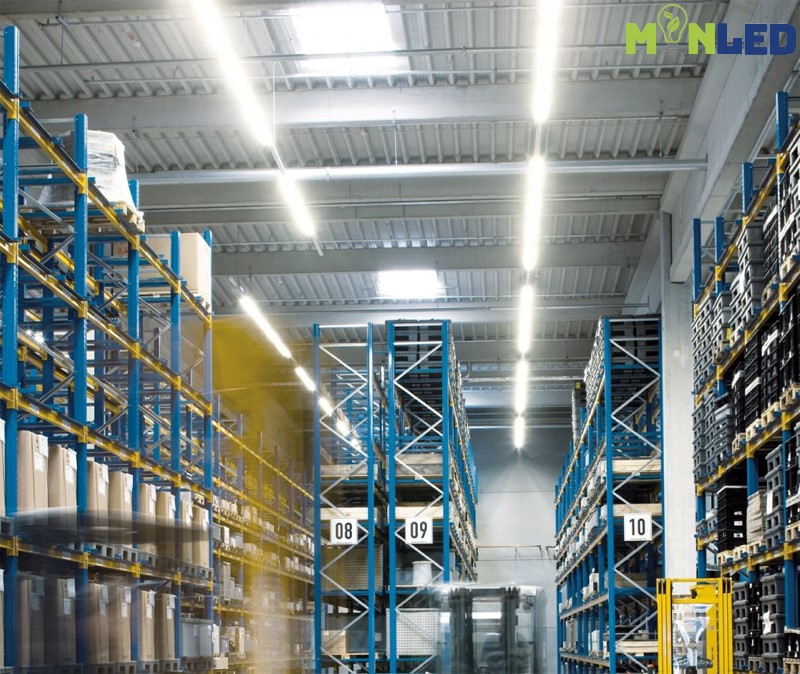 Bóng tuýp đôi sử dụng chiếu sáng kho xưởng