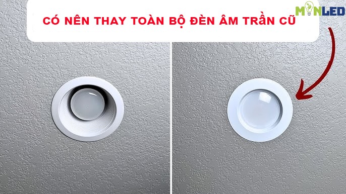 Có nên thay toàn bộ đèn âm trần cũ khi cải tạo nhà