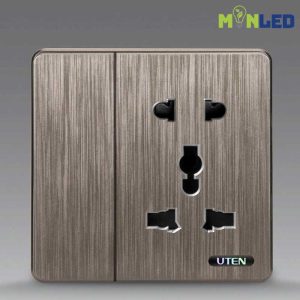 Công tắc 1 chiều và ổ cắm 5 chấu UTEN S400