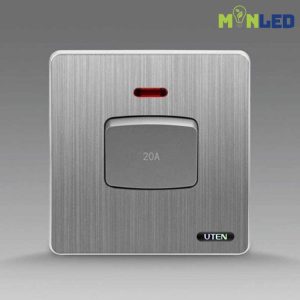 Công tắc bình nóng 20A UTEN S300-Màu xám