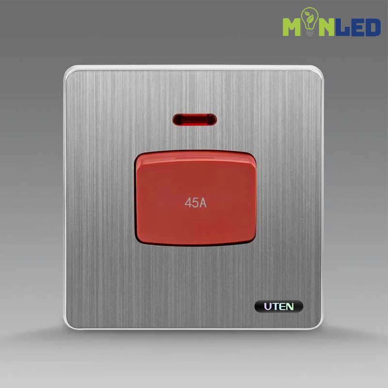Công tắc bình nóng 45A UTEN S300-Màu xám