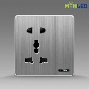 Công tắc đơn 1 chiều và ổ cắm 5 chấu UTEN S300