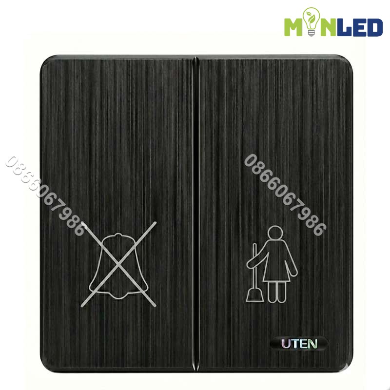 Công tắc xin đừng làm phiền, xin dọn phòng UTEN S300 - Black