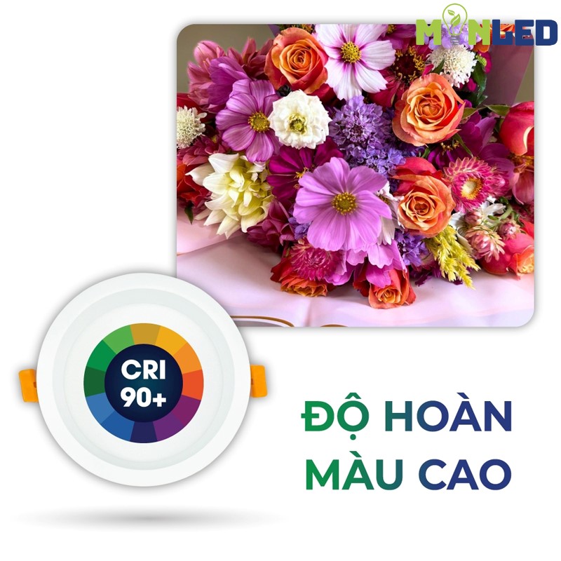 Đèn LED âm trần thương hiệu mang lại màu sắc trung thực hơn so với loại giá rẻ