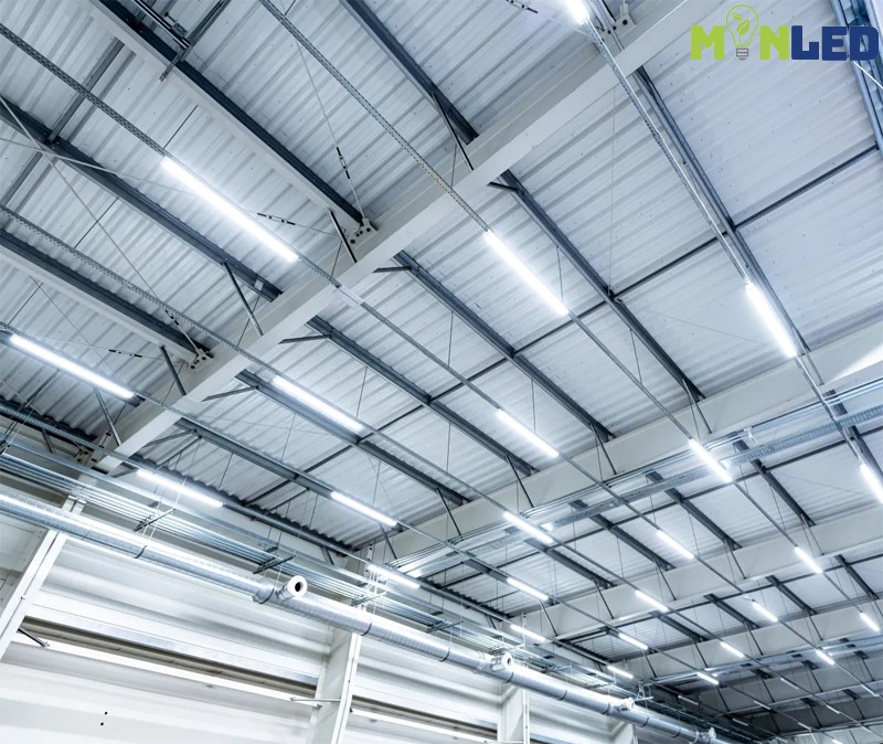 Đèn tuýp led đôi sử dụng chiếu sáng nhà xưởng