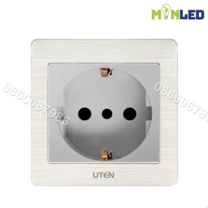 Ổ cắm 2 chấu tròn schuko UTEN V6.0
