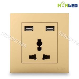 Ổ cắm 3 chấu đa năng và USB UTEN Q7