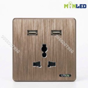 Ổ cắm 3 chấu đa năng và USB UTEN S400