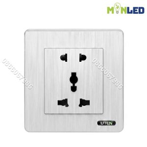 Ổ cắm 3 chấu và 2 chấu đa năng UTEN S300 - White