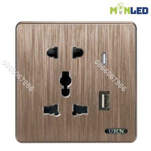 Ổ cắm 5 chấu USB + Type C UTEN S400