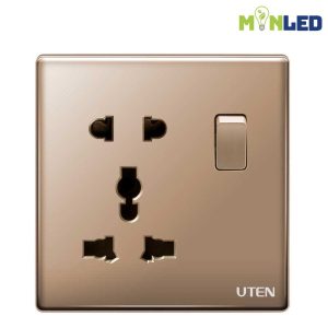 Ổ cắm 5 chấu và có công tắc điều khiển UTEN Z9
