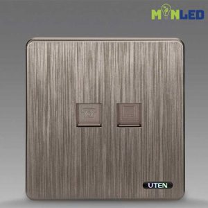 Ổ cắm điện thoại + mạng UTEN S400