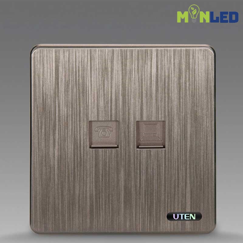 Ổ cắm điện thoại + mạng UTEN S400