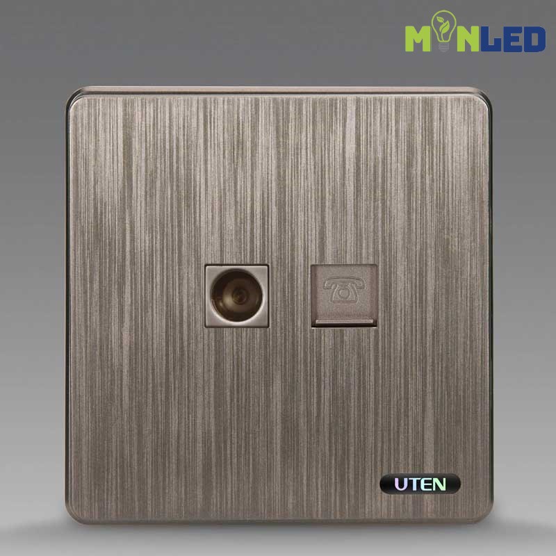 Ổ cắm tivi + điện thoại UTEN S400