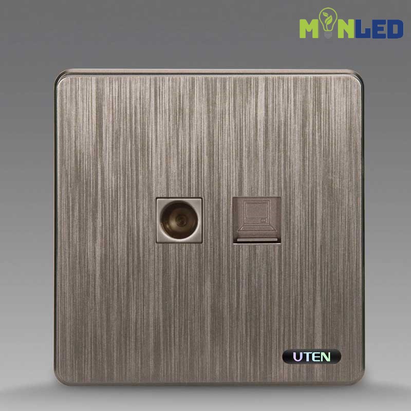 Ổ cắm tivi + mạng UTEN S400
