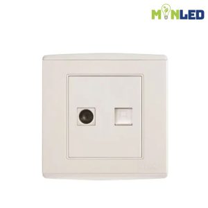 Ổ cắm tivi + mạng UTEN V4.0