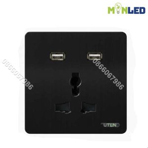 Ổ cắm 3 chấu đa năng và USB UTEN S300