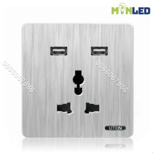 Ổ cắm 3 chấu đa năng và USB UTEN S300-3