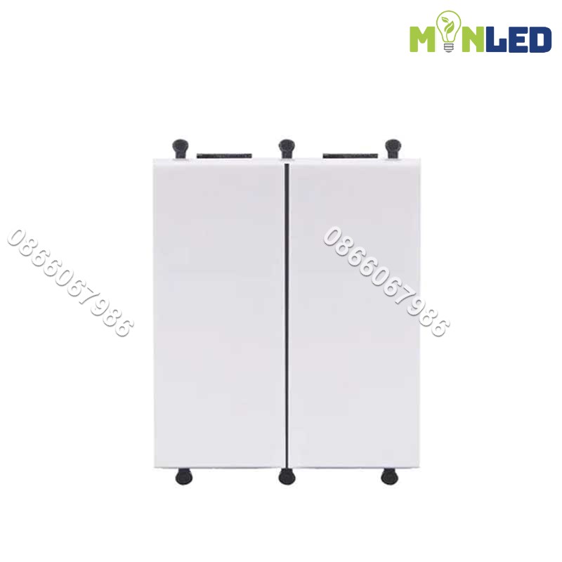Công tắc đôi 1 chiều cỡ XS UTEN Q120B