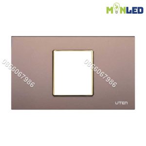 Mặt chữ nhật cho 1 thiết bị cỡ M UTEN V.ProMax - Brown