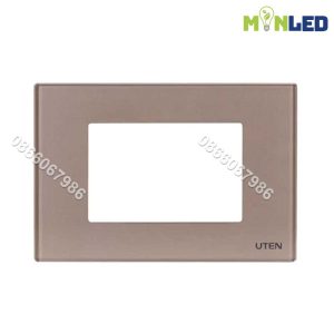 Mặt chữ nhật cho 3 thiết bị cỡ S UTEN Q120 - Vàng