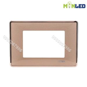 Mặt chữ nhật cho 3 thiết bị cỡ S UTEN Q120 - Vàng viền vàng trơnMặt chữ nhật cho 3 thiết bị cỡ S UTEN Q120 - Vàng viền vàng trơn