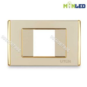 Mặt chữ nhật cho thiết bị cỡ M UTEN V9.1 - Viền vàng