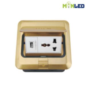 Bộ ổ âm sàn UTEN 3 chấu đa năng + USB S-Z13/USB