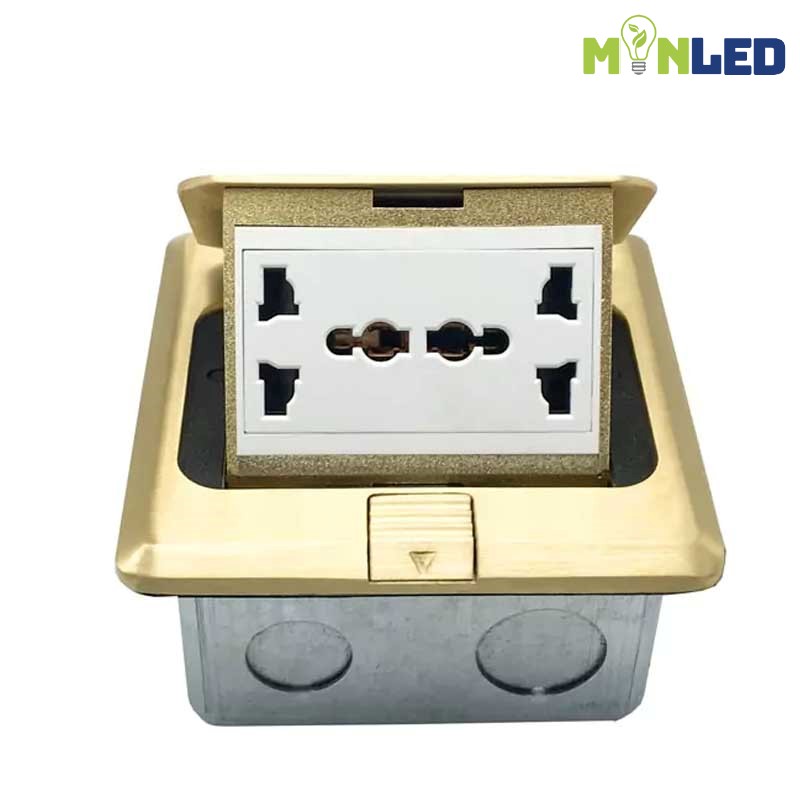 Ổ cắm âm sàn UTEN đôi 3 chấu SHC-2Z13N-G