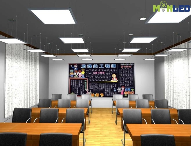 Đèn LED Panel sử dụng cáp thả trần