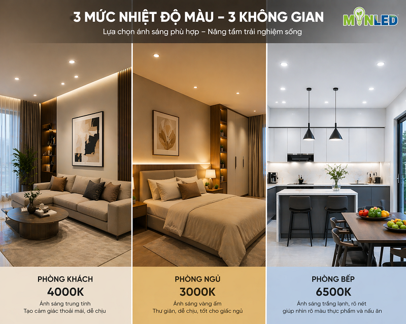 Lựa chọn màu ánh sáng phù hợp với không gian giúp nâng cao trải nghiệm người dùng Lựa chọn màu ánh sáng phù hợp với không gian giúp nâng cao trải nghiệm người dùng