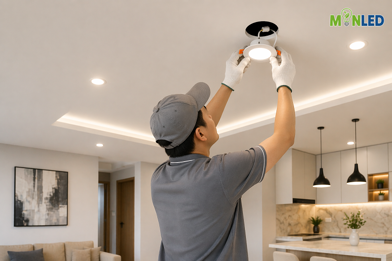 Hướng dẫn lắp đặt đèn mắt trâu