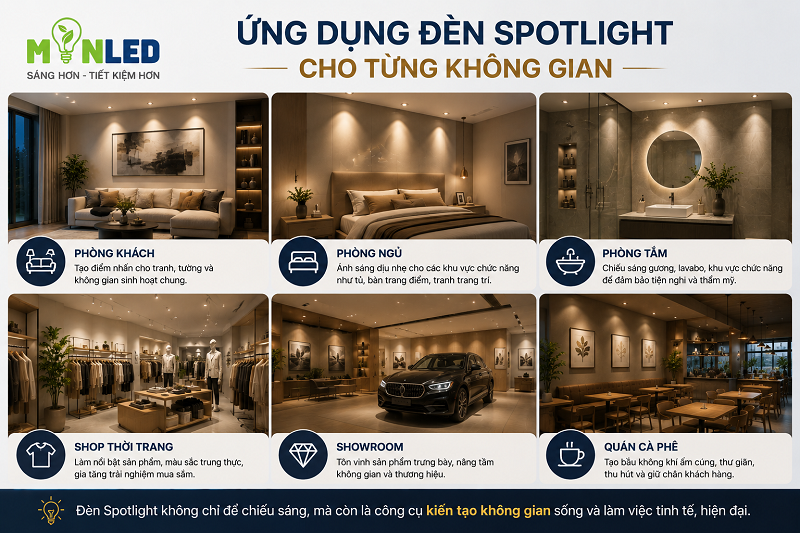 Nên xác định rõ mục đích sử dụng và đặc điểm của không gian để lựa chọn đèn phù hợp Nên xác định rõ mục đích sử dụng và đặc điểm của không gian để lựa chọn đèn phù hợp