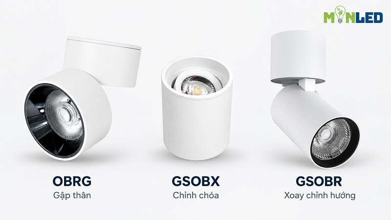 3 mẫu đèn ống bơ rọi gập được ưa chuộng trên thị trường hiện nay